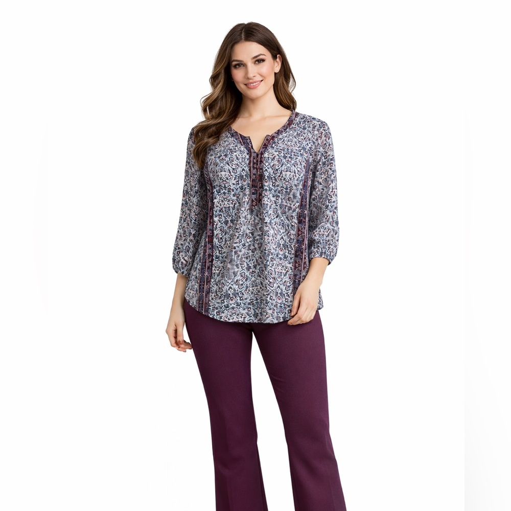 NEW Maurices Floral Paisley Top Small